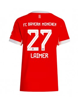 Zenske Futbalové oblečenie Bayern Munich Konrad Laimer #27 2025-26 Krátky Rukáv - Domáci Zenske Futbalové oblečenie Bayern Munich Konrad Laimer #27 2025-26 Krátky Rukáv - Domáci